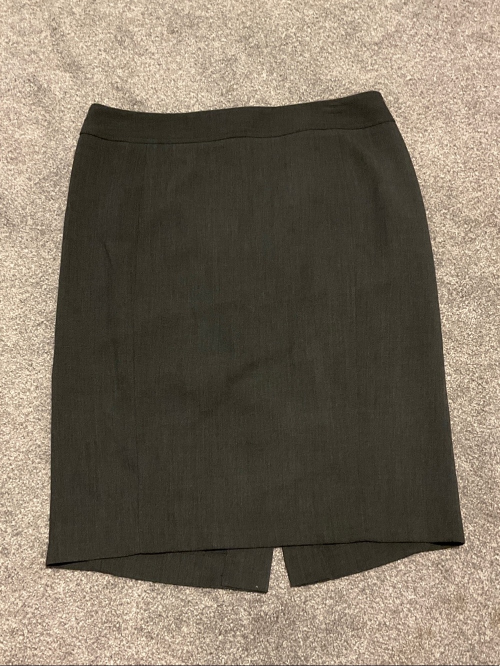 Classic Charcoal Pencil Skirt - Women's Tailored Office Skirt